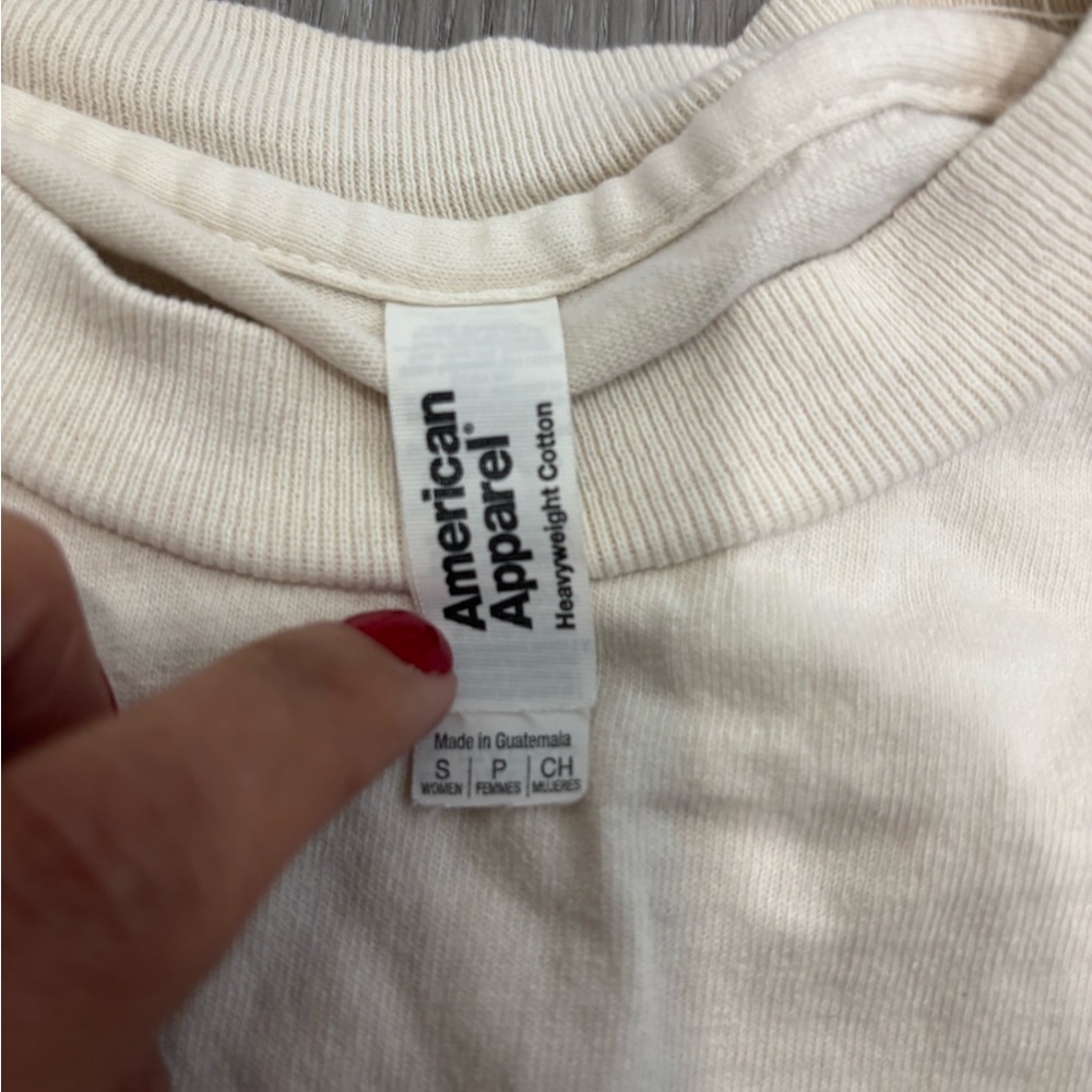 American Apparel Emo Cowgirl Tee - Cream - Picture 3 of 5